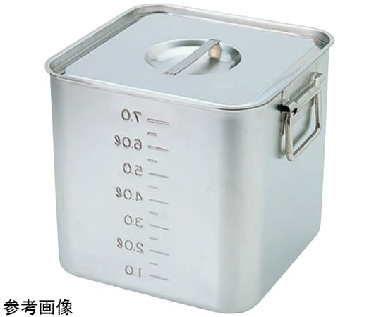 SUGICO 18-8 深型方形廚房鍋 無刻度 (附蓋) 附把手 36.0 公升 及其他 SH-4233D 和更多型號 - 商品圖 7