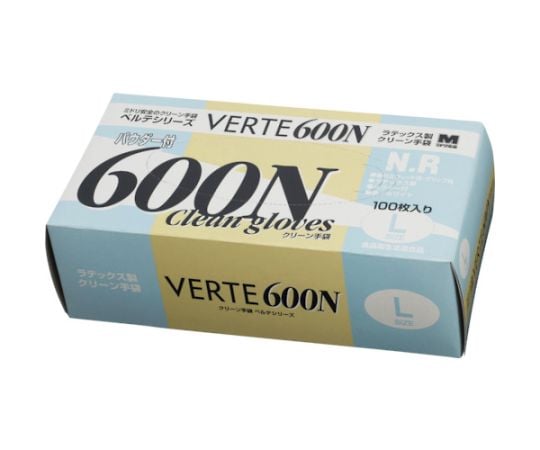 MIDORI ANZEN CO., LTD. 天然橡膠拋棄式手套 Belte 600 N 含白色粉末 (100入) S號 及其他 VERTE-600-S 和更多型號 - 商品圖 5