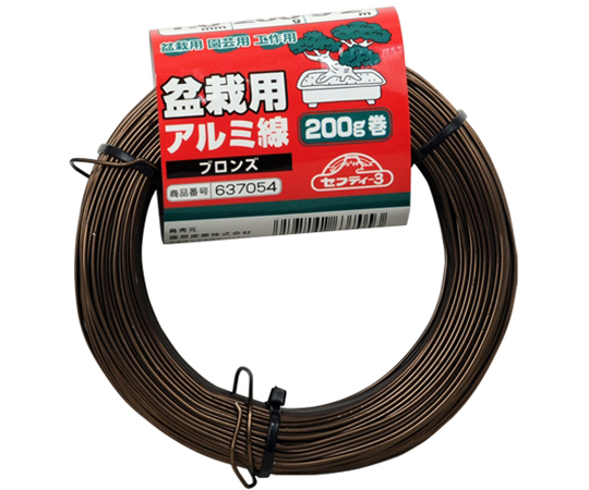 盆栽用鋁線 200克捲 青銅色 1.0毫米 及其他 - 商品圖 2