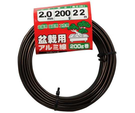 盆栽用鋁線 200克捲 青銅色 1.0毫米 及其他 - 商品圖 6