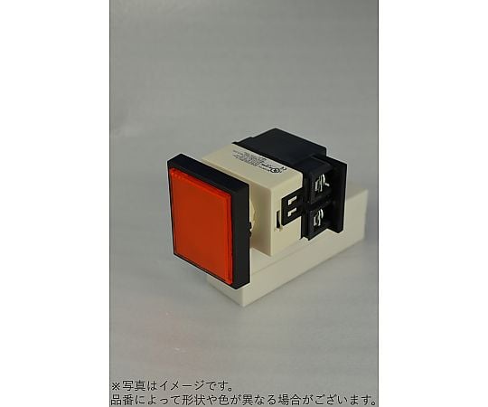 φ25 長角度廣角指示燈 附變壓器 方形黑色邊框 橘白色熱燈泡 及其他 A25ILTQWB200R 和更多型號 - 商品圖 5