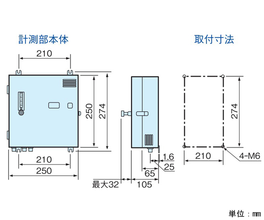 Mg6000系列 壁掛式吸入型氧氣計 (傳輸：0~250 毫伏, 酸度計模式 I, 顯示：0.0~25.0%%O2 固定, 傳輸輸出：支援 0.0~25.0%%O2) 及其他 MG6000-000 和更多型號 - 商品圖 10