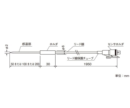 針式溫度感測器附指套 -40~60°C 溫度感測部分 50 毫米 及其他 MR9302D10 和更多型號 - 商品圖 4