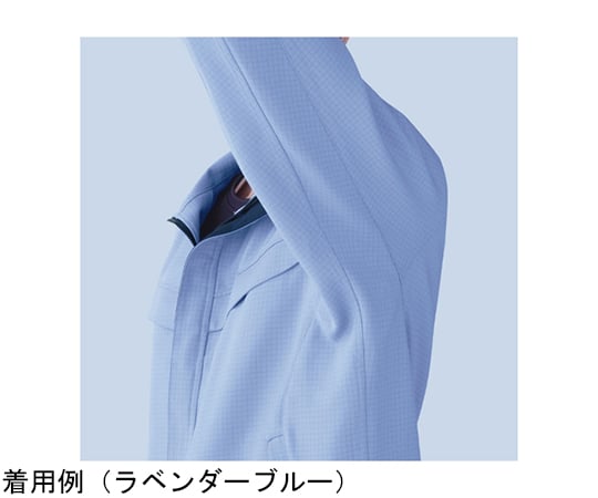 春夏工作服 抗靜電 符合JIS、相容IEC 無塵服 中性長袖夾克 淺綠色 SS號 及其他 VES2806-UE-LL 和更多型號 - 商品圖 8