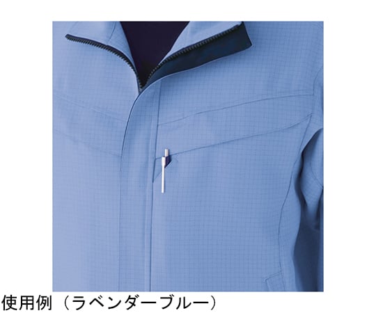 春夏工作服 抗靜電 符合JIS、相容IEC 無塵服 中性長袖夾克 淺綠色 SS號 及其他 VES2806-UE-LL 和更多型號 - 商品圖 9