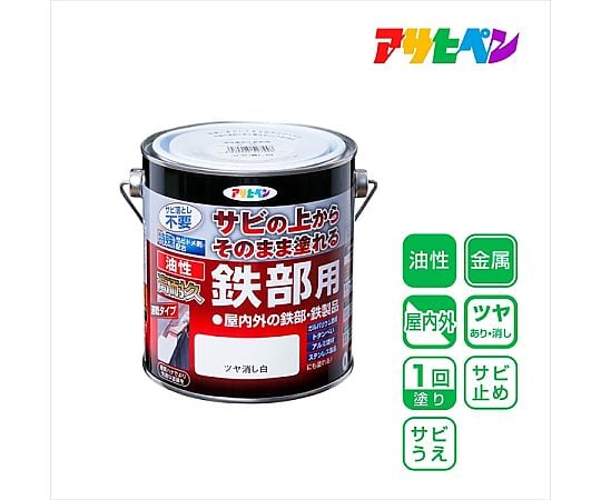 適用於油性高耐久性鐵件 0.7 公升 消光白及其他 - 商品圖 2