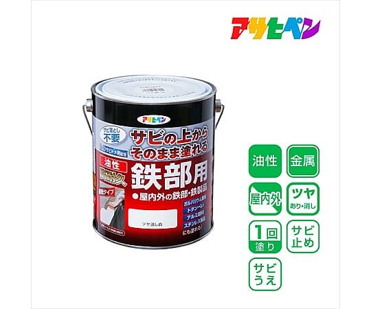 油性高耐久性鐵件用 1.6 公升 消光白 及其他 - 商品圖 2