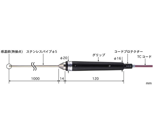 溫度感測器 φ2.1 mm 管長 BSM系列 適用於半固體及液體 及其他 BSM-21E-010-TC1-ASP 和更多型號 - 商品圖 7