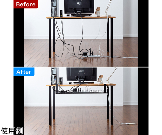 SANWA SUPPLY INC. 電纜線槽線 L尺寸 通用型 黑色 及其他 CB-CT3W 和更多型號 - 商品圖 6