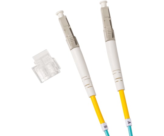 眼鏡型光纖纜線 (多模 50 μm OM4, LC x 2-LC x 2, 1 公尺) 及其他 HKB-OM4LCLC-01 和更多型號 - 商品圖 5