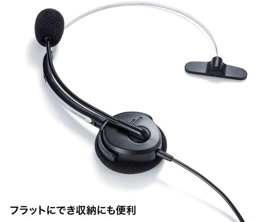 USB耳機 動圈式 30 公釐 (單聲道) 及其他 MM-HSU12BK 和更多型號 - 商品圖 5