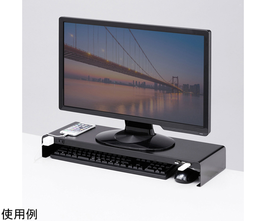 電源分接器 + 附USB埠桌上架 (寬600 x 深200 黑色) 及其他 MR-LC202BKN 和更多型號 - 商品圖 3