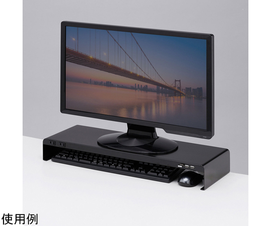電源分接器 + 附USB埠桌上架 (寬600 x 深200 黑色) 及其他 MR-LC202BKN 和更多型號 - 商品圖 4