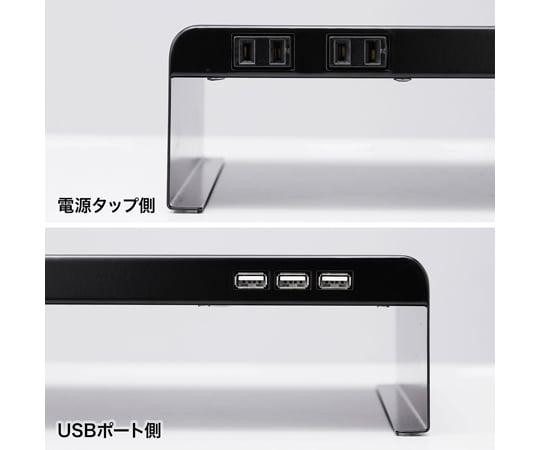 電源分接器 + 附USB埠桌上架 (寬600 x 深200 黑色) 及其他 MR-LC202BKN 和更多型號 - 商品圖 7