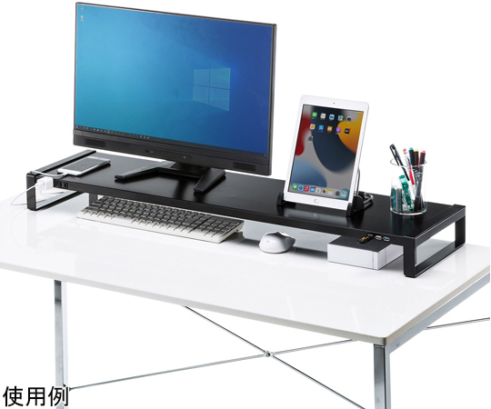電源分接器 + 桌面架 附USB集線器 (W1000) 黑色 及其他 MR-LC206BKN 和更多型號 - 商品圖 3
