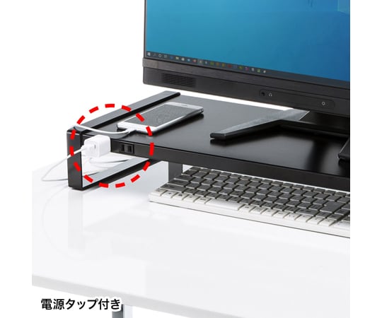 電源分接器 + 桌面架 附USB集線器 (W1000) 黑色 及其他 MR-LC206BKN 和更多型號 - 商品圖 5