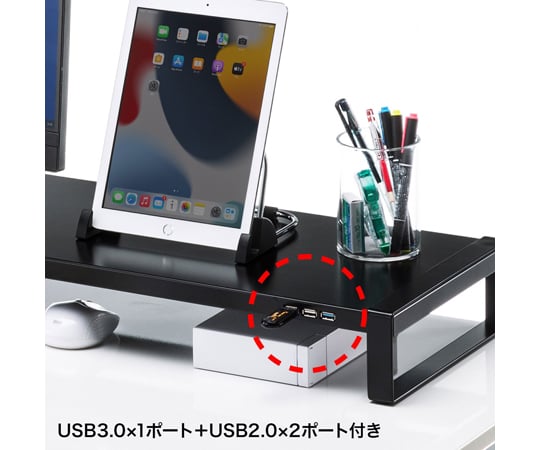 電源分接器 + 桌面架 附USB集線器 (W1000) 黑色 及其他 MR-LC206BKN 和更多型號 - 商品圖 6