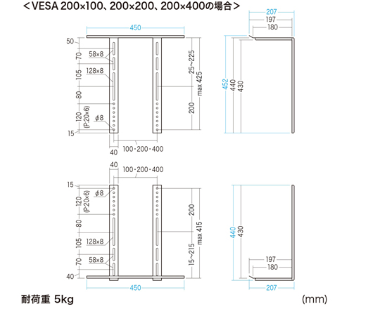SANWA SUPPLY INC. VESA 安裝式相機底座 MR-VESA9 - 商品圖 3