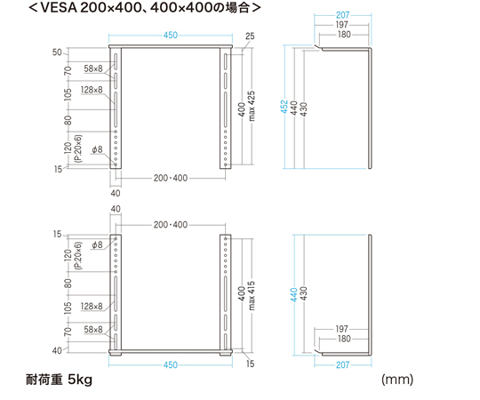 SANWA SUPPLY INC. VESA 安裝式相機底座 MR-VESA9 - 商品圖 4