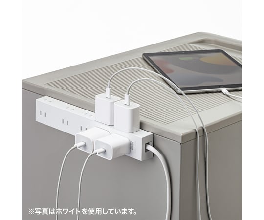電源分接器 2P，10 個獨立插孔，強力釹磁鐵附防塵蓋，黑色 1 公尺及其他 TAP-2210-1BK 和更多型號 - 商品圖 5