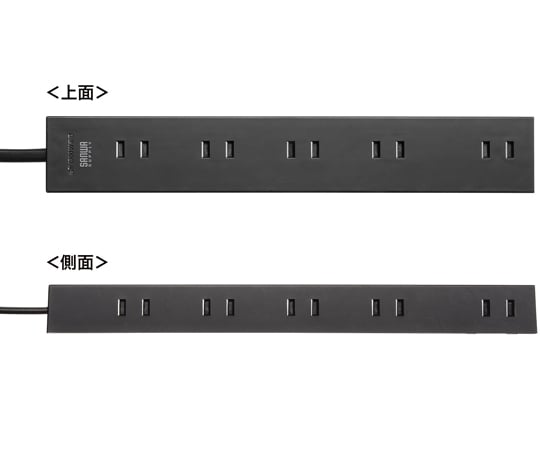 電源分接器 2P，10 個獨立插孔，強力釹磁鐵附防塵蓋，黑色 1 公尺及其他 TAP-2210-1BK 和更多型號 - 商品圖 7