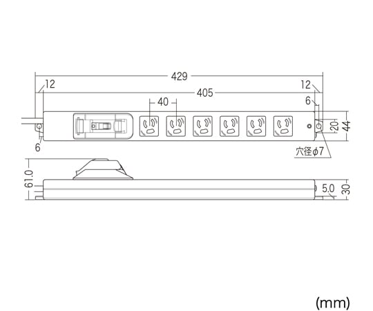 漏電斷路器分接頭 1 公尺及其他 TAP-BR36LN-1 和更多型號 - 商品圖 3