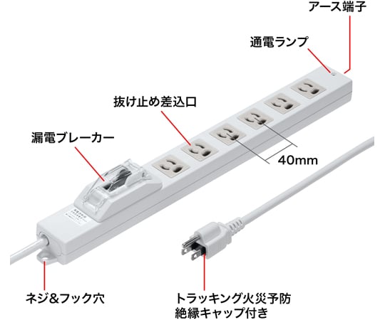 漏電斷路器分接頭 1 公尺及其他 TAP-BR36LN-1 和更多型號 - 商品圖 4