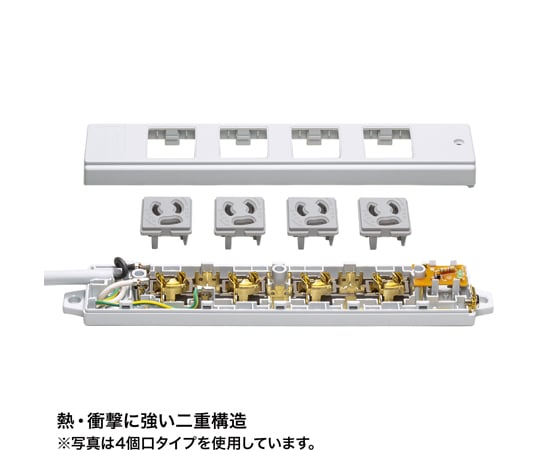 工程用特性插座 3P/8座獨立插孔 (不脫落型) 1米 及其他 TAP-KS8-1 和更多型號 - 商品圖 6