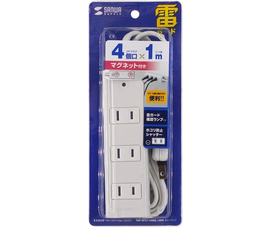 防雷延長線 2P/4獨立插孔 1公尺 及其他 TAP-SP225 和更多型號 - 商品圖 7