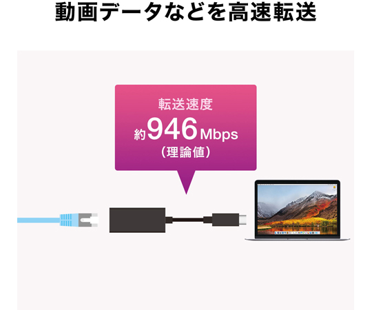 USB3.2 TypeC 轉 LAN 轉接器 (黑色) 及其他 USB-CVLAN2BKN 和更多型號 - 商品圖 8