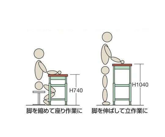 輕型腳踏升降移動工作台 (TKK 載重 300 公斤 Sakaerum 頂板 高度 740~1040) 寬 1200 x 深 750 x 高 740~1040 公釐 及其他 TKK-127PDI 和更多型號 - 商品圖 8
