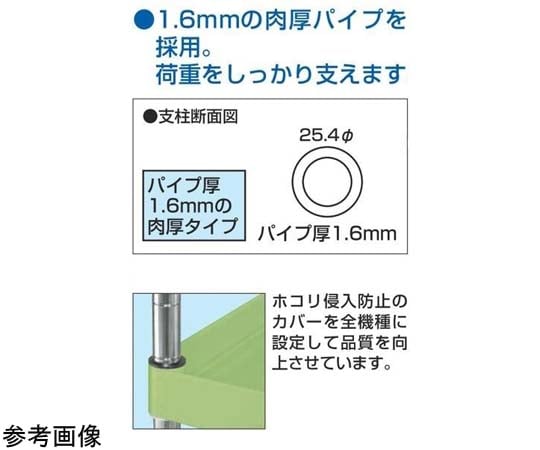SAKAE CS推車 (輕量化把手高型附頂板橡膠手推車) 寬750 x 深500 x 高760mm 綠色及其他 CSP-7561LTEHT 和更多型號 - 商品圖 5