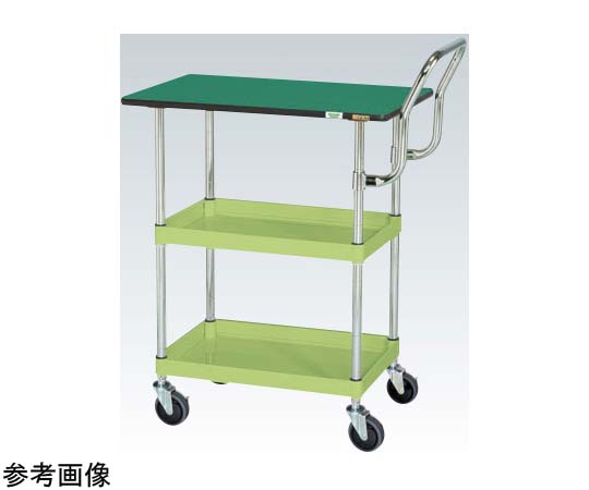 CS推車 (中型把手高型靜音彈性體附頂板) 寬750 x 深500 x 高760公釐 綠色及其他 CSP-7572TEHTSE 和更多型號 - 商品圖 9