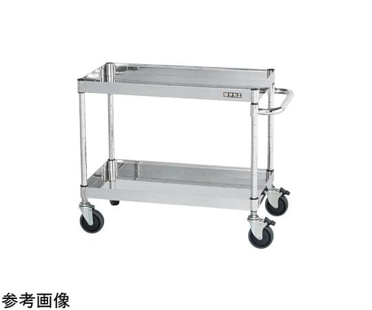 不鏽鋼CS推車 (SUS430 靜音彈性體車輪雙止動器規格) 寬600 x 深400 x 高606mm 及其他 CSP4-6062DSE 和更多型號 - 商品圖 6