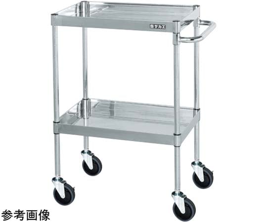 不鏽鋼CS推車 (SUS304 靜音彈性體車 H880, 2層) 寬600 x 深400 x 高880mm 及其他 CSP3-6082SE 和更多型號 - 商品圖 7