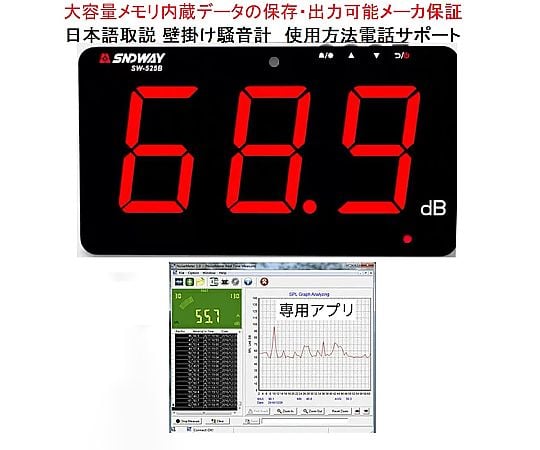 SNDWAY 壁掛式噪音計（具資料記錄功能，可記錄一年資料，附電腦軟體） SW-525B - 商品圖 4