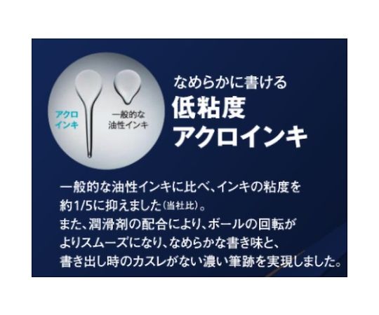 油性原子筆 Acro Ball 150 極細 黑 及其他 BAB-15MF-LL 和更多型號 - 商品圖 2