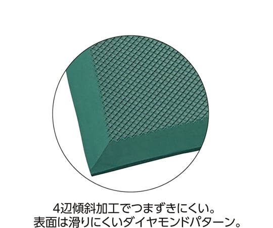 Japan Green Cross, inc. 減輕疲勞地墊 (抗靜電/抗菌型) AFM-6090SKG 綠色 600 x 900 公釐 345016 - 商品圖 2