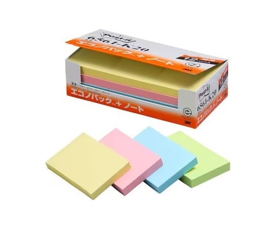 Post-It ® EconopackTM 筆記本 再生紙 6541 Y20 黃色 75 公釐 x 75 公釐 1 盒 (100 張 x 12 本) 及其他 6561-K20 和更多型號 - 商品圖 2