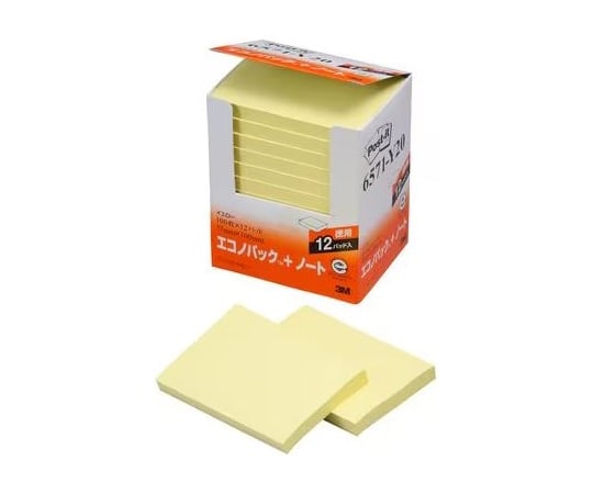 Post-It ® EconopackTM 筆記本 再生紙 6541 Y20 黃色 75 公釐 x 75 公釐 1 盒 (100 張 x 12 本) 及其他 6561-K20 和更多型號 - 商品圖 4