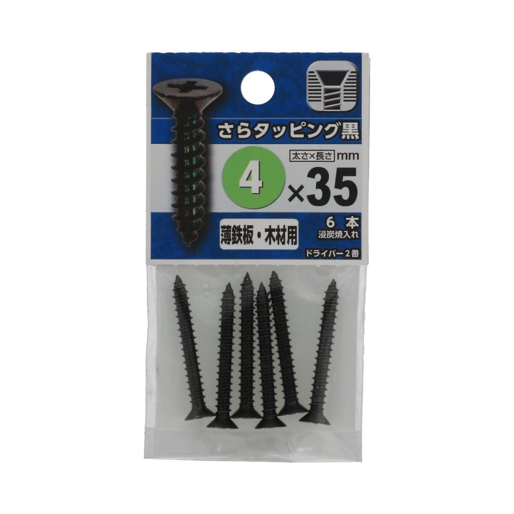 平頭攻牙螺絲 黑色 4 x 16 1組 (10支 x 5包) 及其他 - 商品圖 6