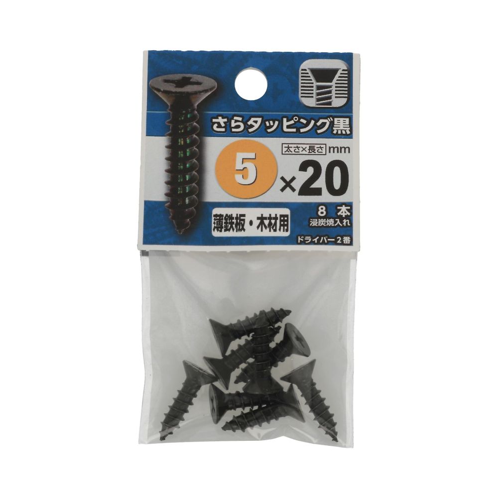 平頭攻牙螺絲 黑色 4 x 16 1組 (10支 x 5包) 及其他 - 商品圖 8