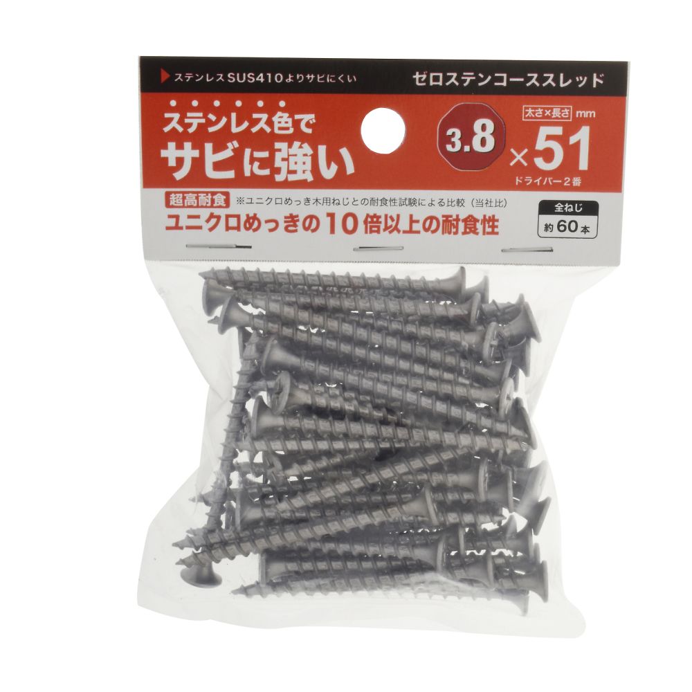 0 不鏽鋼 粗牙 3.8 x 25 1 組 (100 個 x 5 包) 及其他 - 商品圖 6