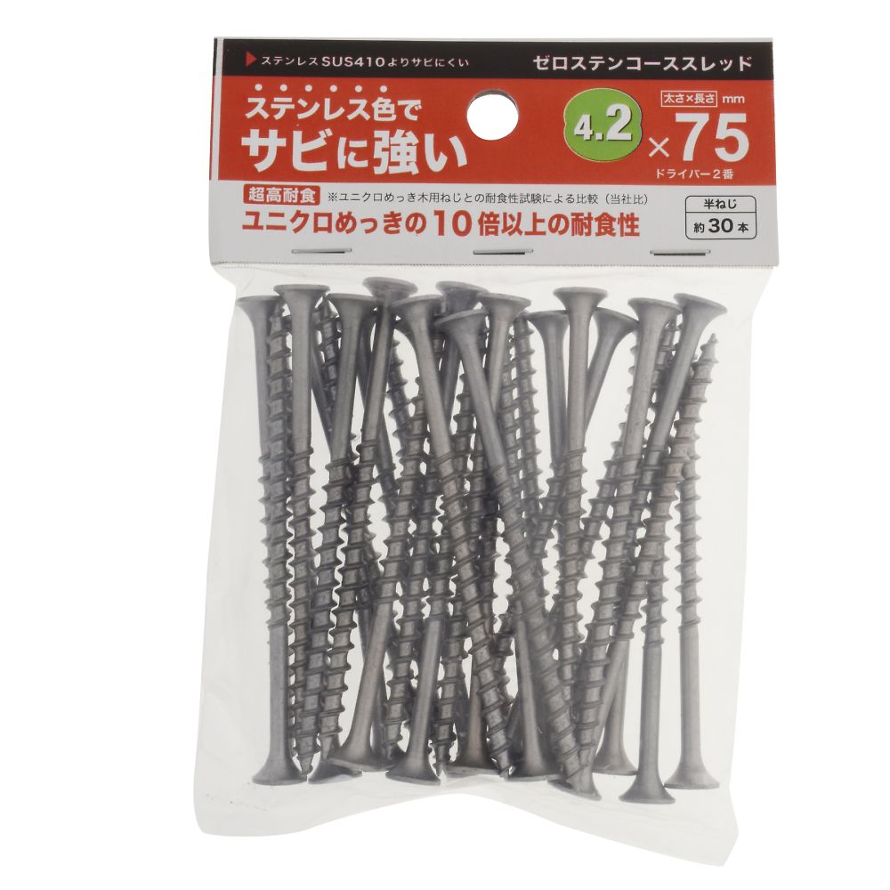 0 不鏽鋼 粗牙 3.8 x 25 1 組 (100 個 x 5 包) 及其他 - 商品圖 8