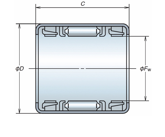 NSK Ltd. 日本精工 (NSK) 沖壓外圈滾針離合器 FCB/FCBN FCB-8 - 商品圖 3