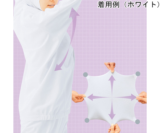 食品工業工作服 Verdexel 中性夾克 + (Plus) F18A083W 白色 SS號 及其他 F18A083W-M 和更多型號 - 商品圖 9