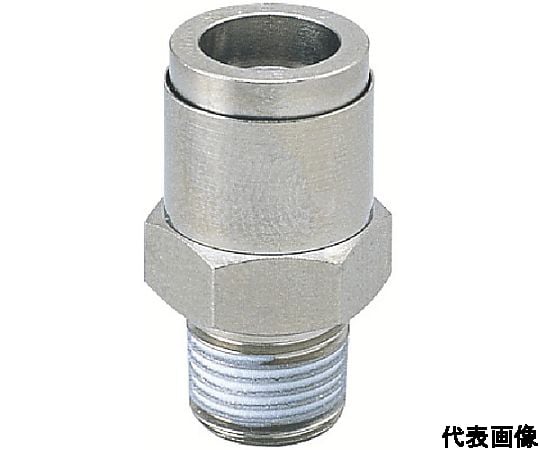 黃銅直管接頭 10 螺絲 R1/8 FKM 橡膠 1 包 (10 個) 及其他 KC6-01-F 和更多型號 - 商品圖 10