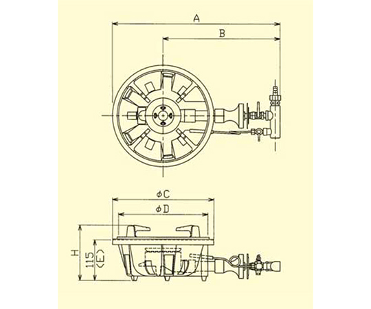 火幕燃燒器 6.74 千瓦 及其他 MG-240C-LPG 和更多型號 - 商品圖 6