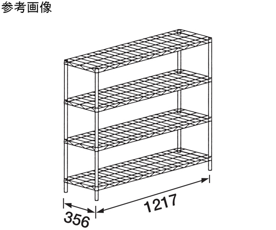 Marzen 線材層架 D360mm 系列 不鏽鋼規格 6 層及其他 NSM610S-PH1900-6 和更多型號 - 商品圖 5