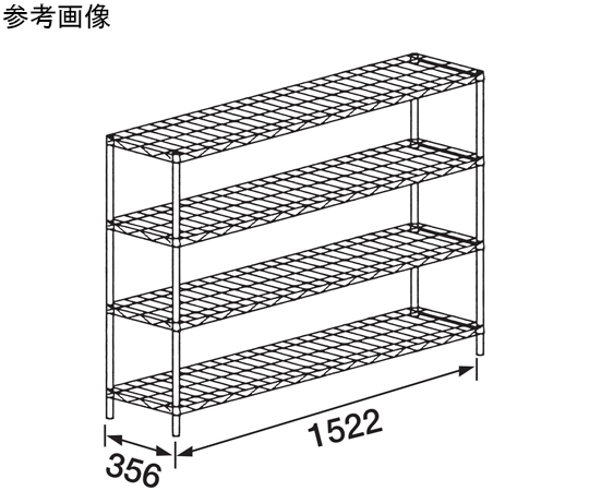 Marzen 線材層架 D360mm 系列 不鏽鋼規格 6 層及其他 NSM610S-PH1900-6 和更多型號 - 商品圖 9
